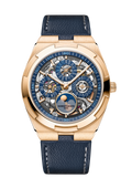 Vacheron Constantin Overseas Perpetual Calendar Ultra-Thin Skeleton 41.5 mm 4300V/220R-B642 — three-quarter view