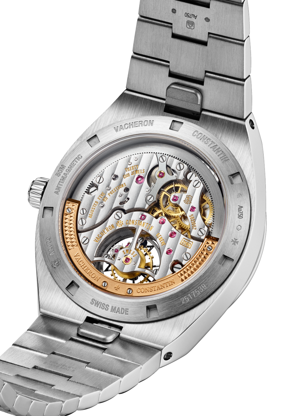 Vacheron Constantin Overseas Tourbillon High Jewellery 42.5 mm 6007V/210G-B955 — three-quarter view