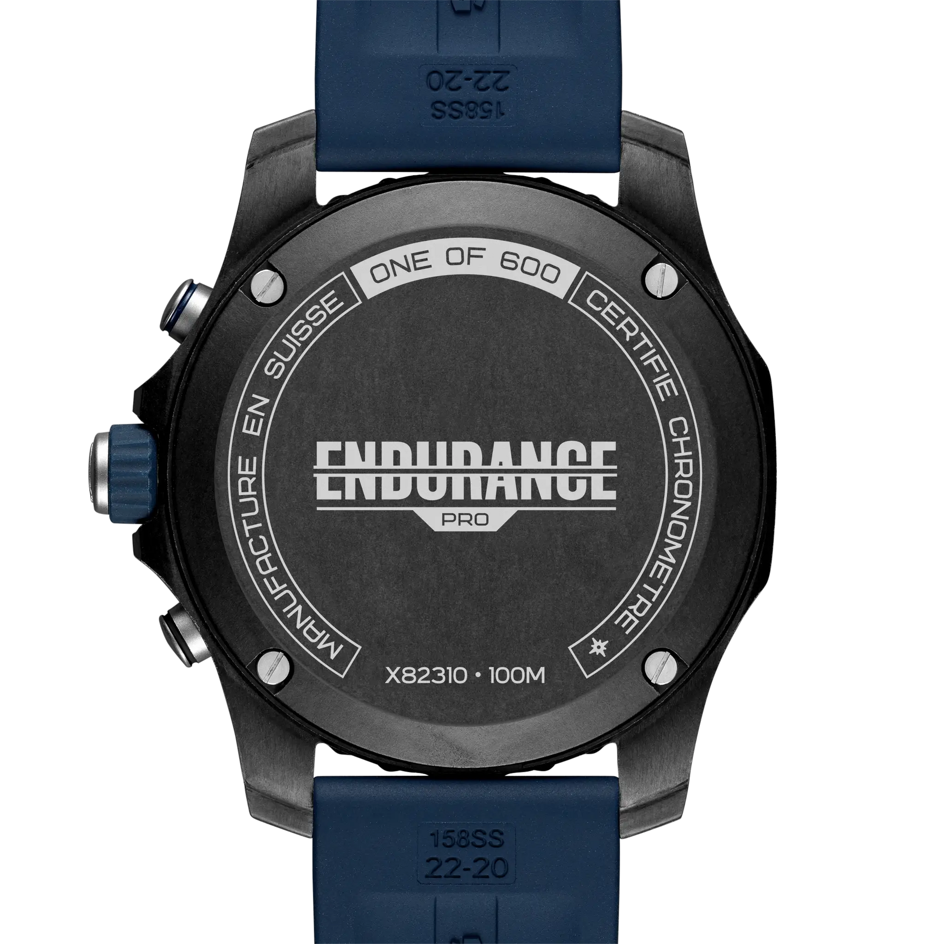 Caseback view of Breitling Endurance Pro 44 reference X823101G1C1S1