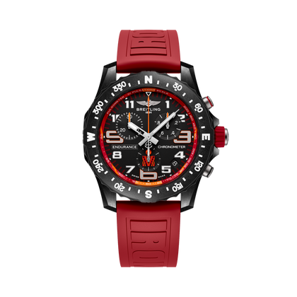 Breitling Endurance Pro 44 IRONMAN® 70.3 World Championship 2024 reference X823107C1M1S1 with Anthracite dial, Breitlight® case, rubber strap, front view
