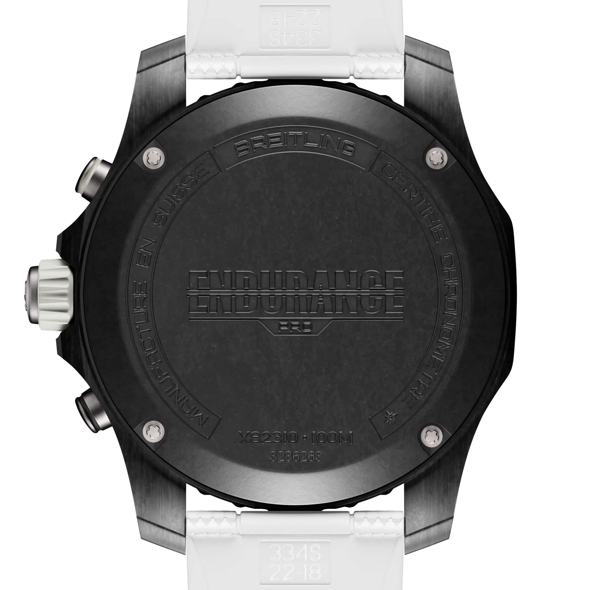 Caseback view of Breitling Endurance Pro 44 reference X82310A71B1S2
