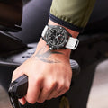 Breitling Endurance Pro 44 reference X82310A71B1S2 with Black dial, Breitlight® case, rubber strap, on-wrist view