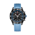 Breitling Endurance Pro 38 reference X83310281B1S1 with Black dial, Breitlight® case, blue rubber strap, front view