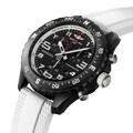 Breitling Endurance Pro 38 reference X83310A71B1S1 with Black dial, Breitlight® case, white rubber strap, three-quarter view