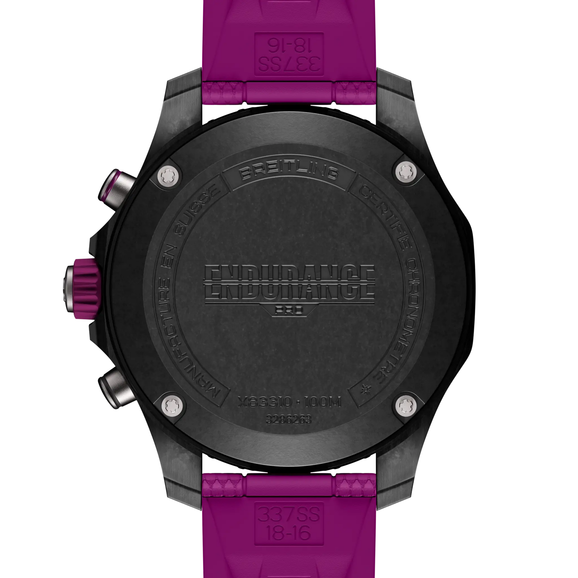 Caseback view of Breitling Endurance Pro 38 reference X83310F61B1S1