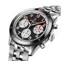 Breitling Classic AVI Chronograph 42 Mosquito reference Y233801A1B1A1 with Black dial, Stainless steel case, bracelet, three-quarter view
