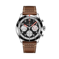 Breitling Classic AVI Chronograph 42 Mosquito reference Y233801A1B1X1 with Black dial, Stainless steel case, calfskin strap, front view