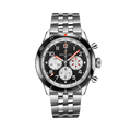 Breitling Super AVI B04 Chronograph GMT 46 Mosquito reference YB04451A1B1A1 with Black dial, Stainless steel case, bracelet, front view