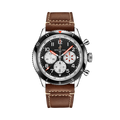 Breitling Super AVI B04 Chronograph GMT 46 Mosquito reference YB04451A1B1X1 with Black dial, Stainless steel case, brown calfskin strap, front view