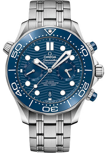 Omega Seamaster Diver 300M Omega Co-Axial Master Chronometer Chronograph - 44 mm Steel Case - Blue Dial - 210.30.44.51.03.001 - product image 1 of 1