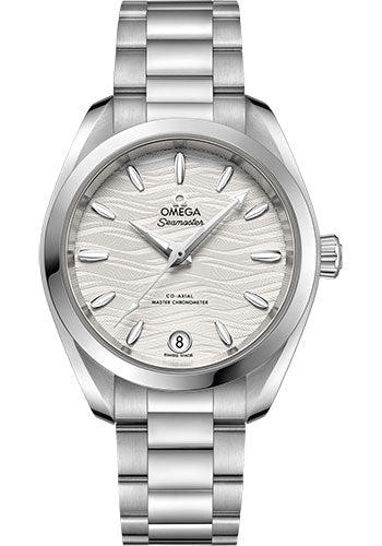 Omega Seamaster Aqua Terra 150M Co-Axial Master Chronometer Watch - 34 mm Steel Case - Waved Silvery Dial - 220.10.34.20.02.002 - product image 1 of 1