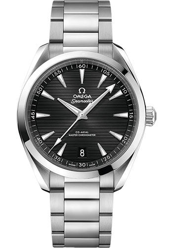 Omega Aqua Terra 150M Co-Axial Master Chronometer Watch - 41 mm Steel Case - Black Dial - Brushed And Polished Steel Bracelet - 220.10.41.21.01.001 - product image 1 of 1