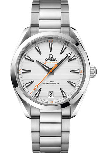 Omega Aqua Terra 150M Co-Axial Master Chronometer Watch - 41 mm Steel Case - Silvery Dial - Brushed And Polished Steel Bracelet - 220.10.41.21.02.001 - product image 1 of 1