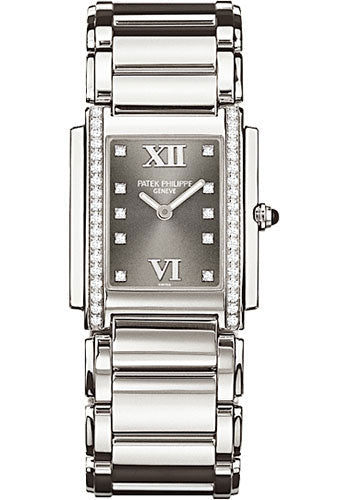 Patek Philippe Twenty~4 4910/10A-010, straight-on front view