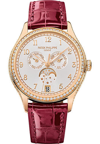 Patek Philippe Complications Annual Calendar Moon Phases Silvery Dial 4947R-001