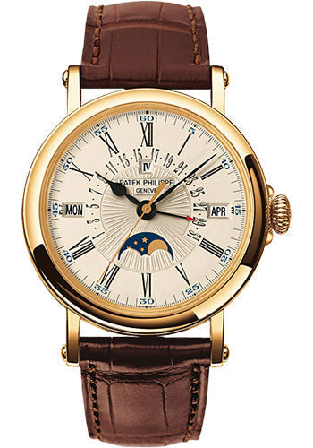 Patek Philippe Perpetual Calendar 5159J-001, straight-on front view