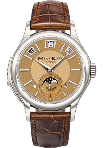 Patek Philippe Perpetual Calendar 5207P-001, straight-on front view