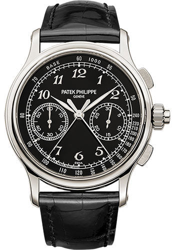 Patek Philippe Split-Seconds Chronograph 5370P-001, straight-on front view