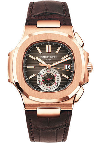 Patek Philippe Nautilus 5980R-001, straight-on front view