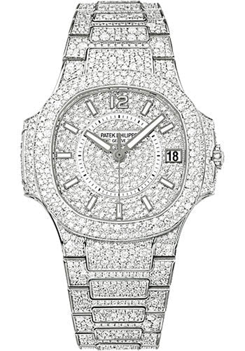Patek Philippe Nautilus 7021/1G-001, straight-on front view