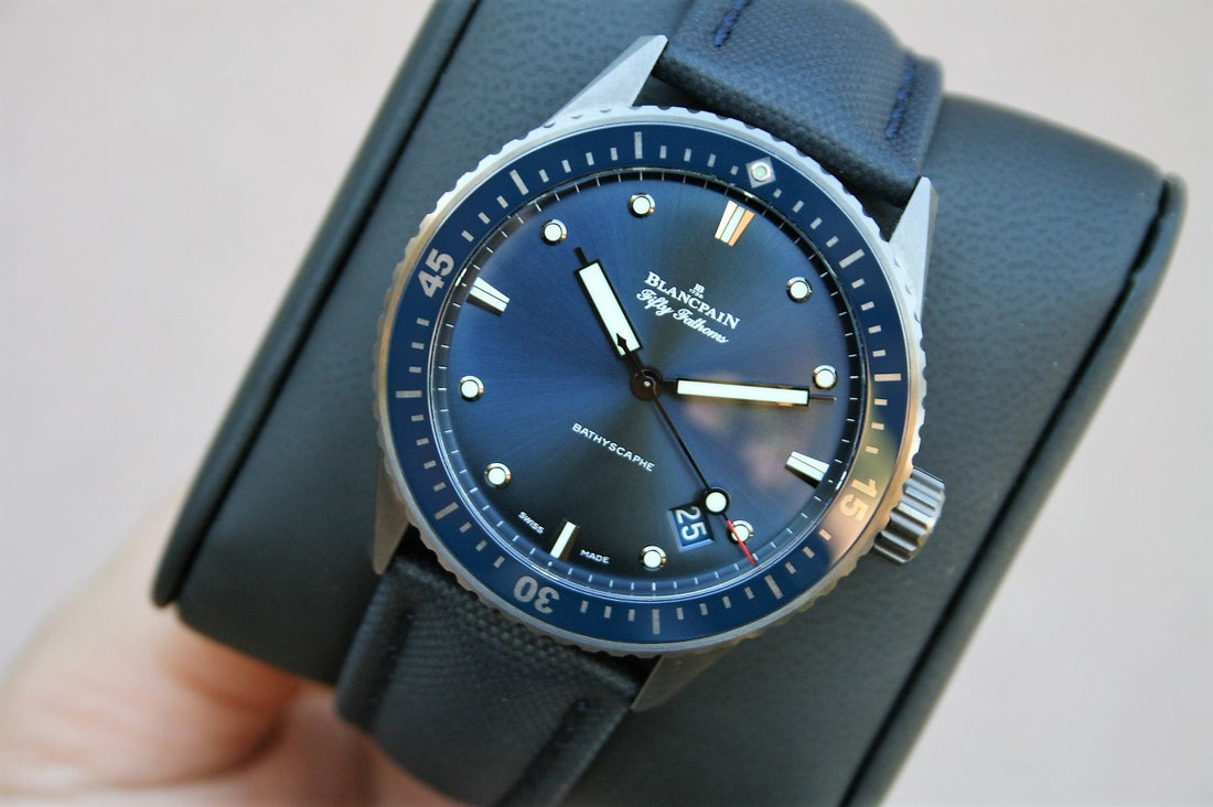 Blancpain Bathyscaphe Fifty Fathoms Blue Dial