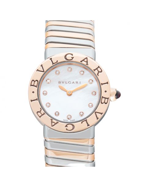 Bvlgari Bvlgari Quartz Mother of pearl Dial 18kt Pink Gold Ladies Watch