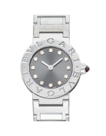 Bvlgari Bvlgari Quartz Black Dial Stainless Steel Ladies Watch
