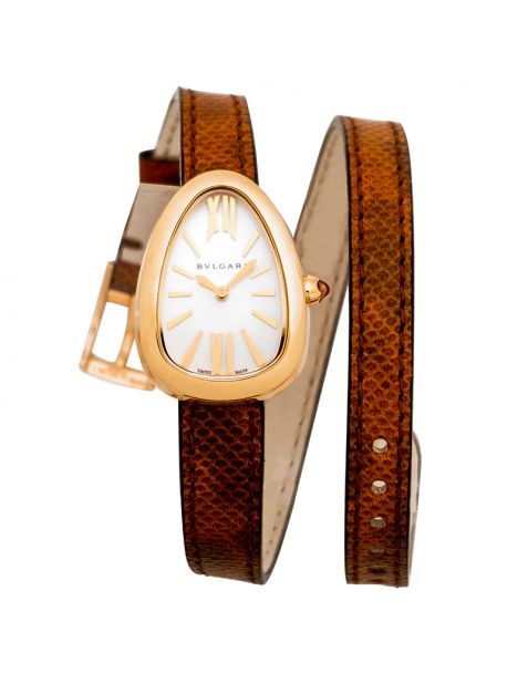 Serpenti Quartz White Mother of Pearl Dial Ladies Watch